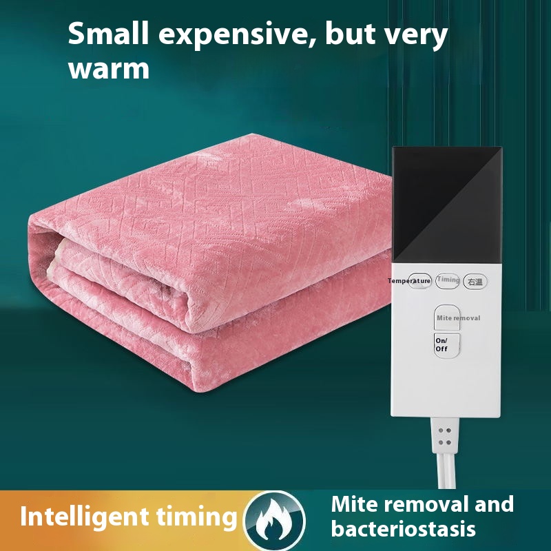 Electric Blanket Single Double Double Control Temperature Adjustment Student Dormitory Household Intelligent Mite Removal Electric Blanket