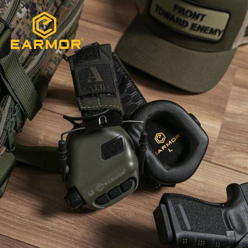 Latest EARMORM31 MOD4 Tactical Noise Reduction Headset Head-mounted Shooting Range Shooting Hearing Protection Earmuffs