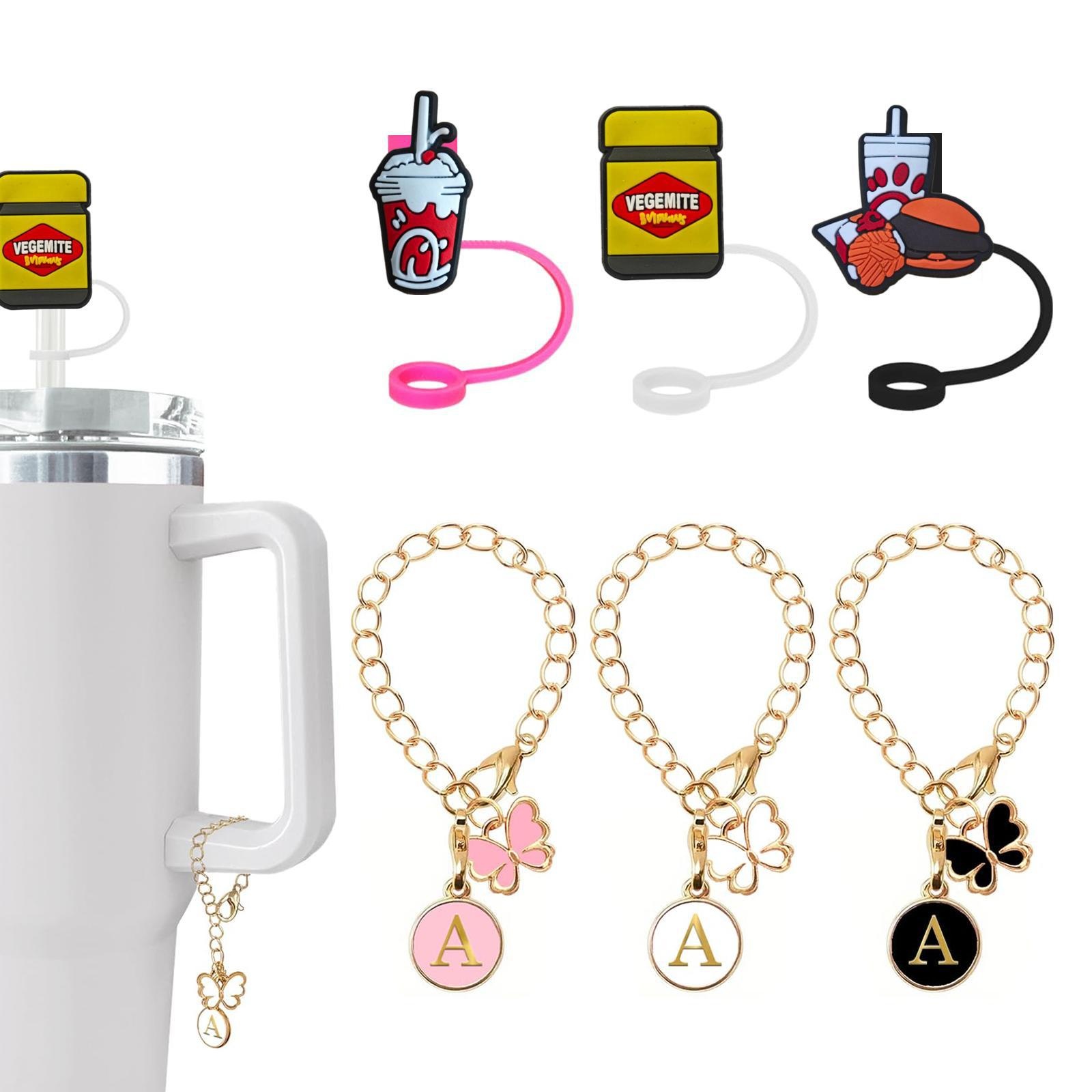 Food Stanley Straw Hat26 Letter Chain Set Stanley Cup Accessories Water Cup Accessories Stanl