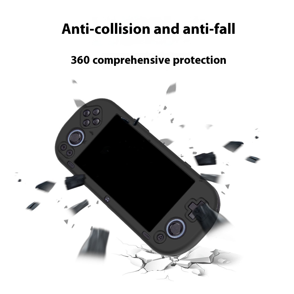 Suitable For Trimui Smart Pro Game Console Silicone Protective Cover Retro Handheld Solid Color Shell