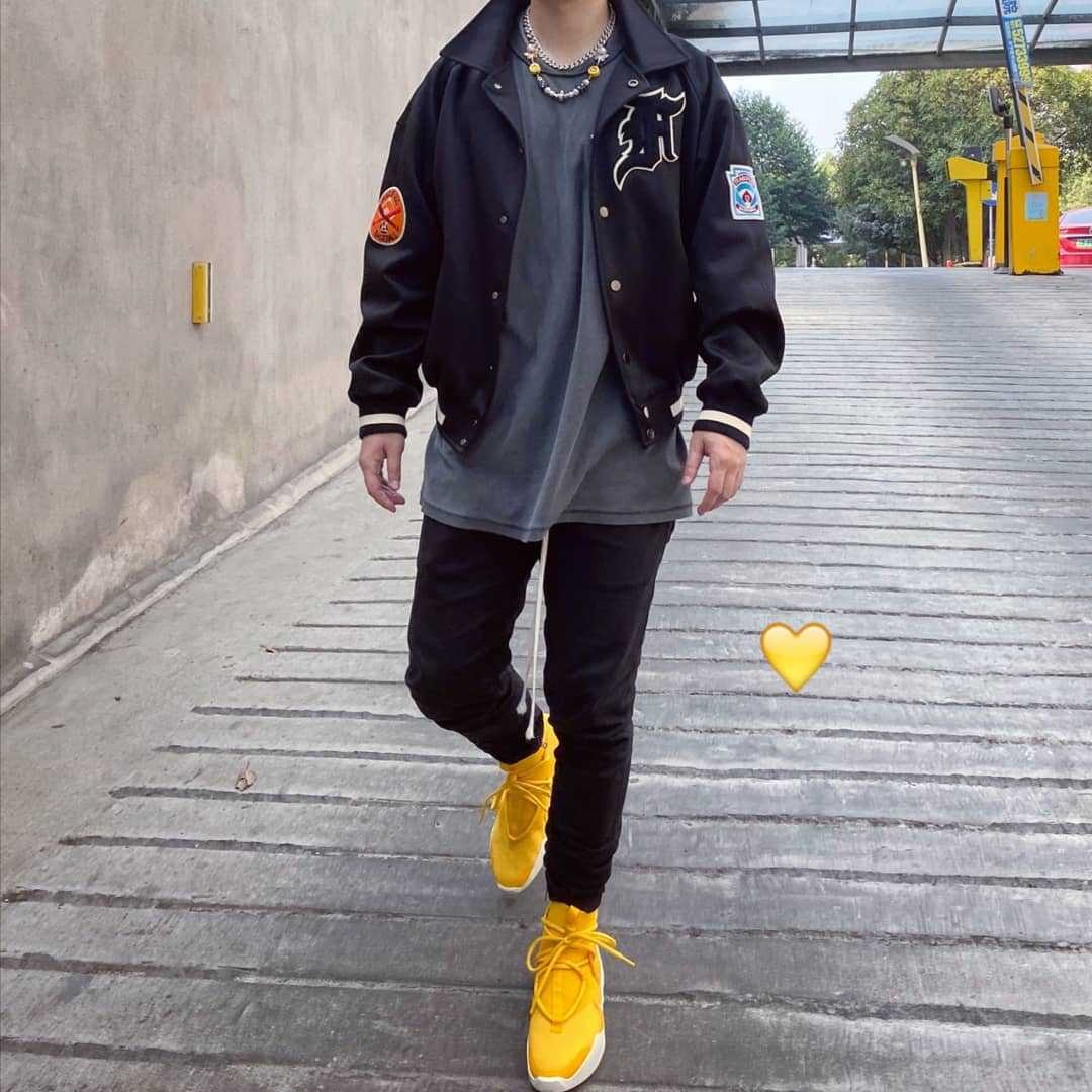 FEAROFGODFOGFifth Season Armband Badge Flight High Street Coach Jacket Baseball Jacket Men And Women