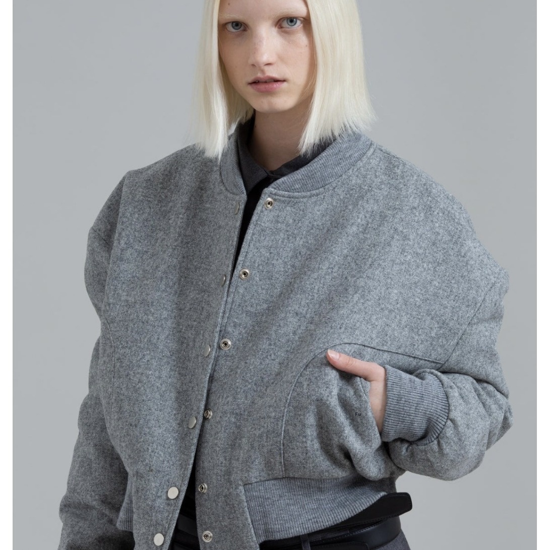 Art Frankie Shop秋美式复古棒球服宽松夹克外套女