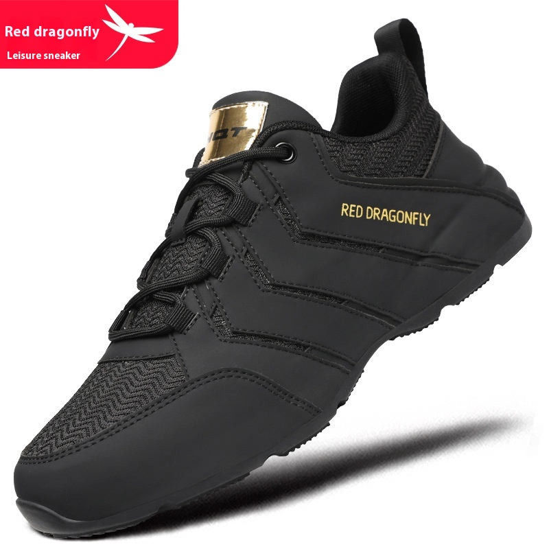 Red Dragonfly Men's Shoes Winter Torre Shoes Men's Fleece-lined Warm Thick Sole Increased Anti-slip Waterproof Casual Sneaker