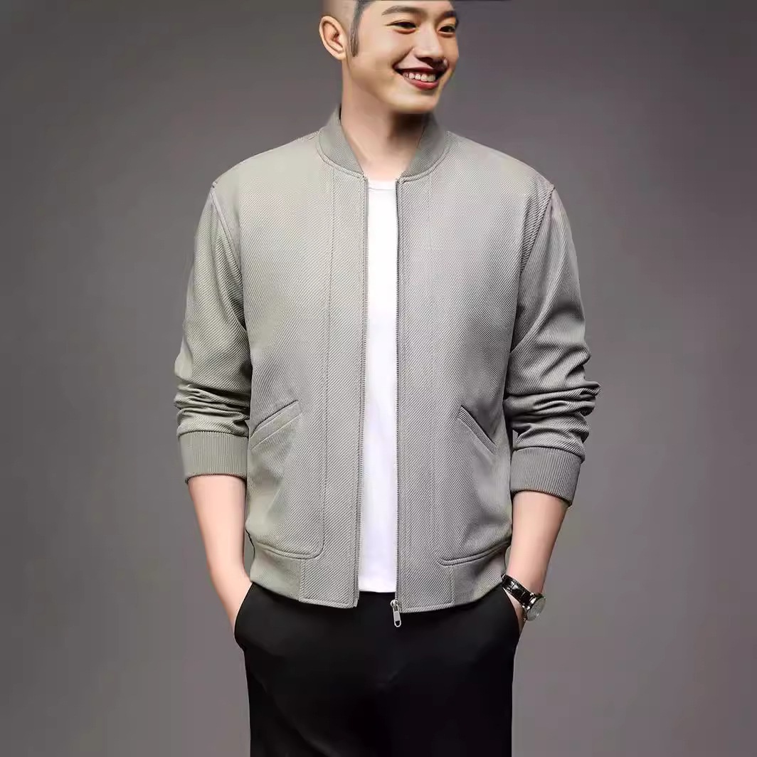 Hengyuanxiang Color Sheep Men's Jacket Spring And Autumn Youth Casual Outerwear Baseball Collar Fashion Jacket