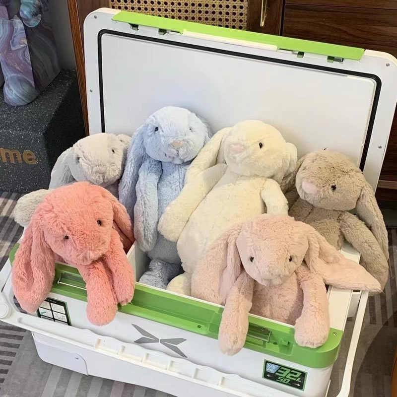 British Jellycat Shy Bonnie Rabbit Doll Cute Doll Plush Toy Long-eared Rabbit Soothing Pillow