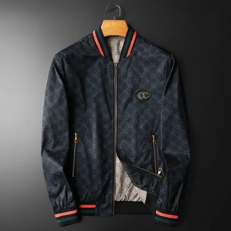 European Station Spring And Autumn Printed Jacket Men's Korean Version Of Slim Large Size Jackety Baseball Uniform Thin Section