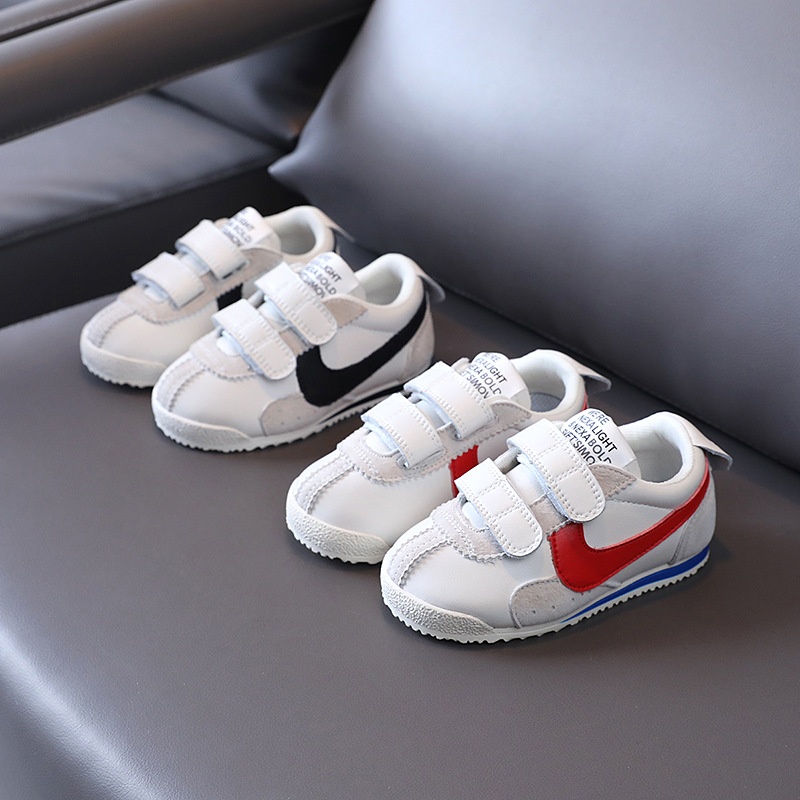 Children's Forrest Gump Shoes Soft Sole Grinding Paste Boy Baby Shoes Korean Version Girl White Shoes Infant Sports Casual Shoes