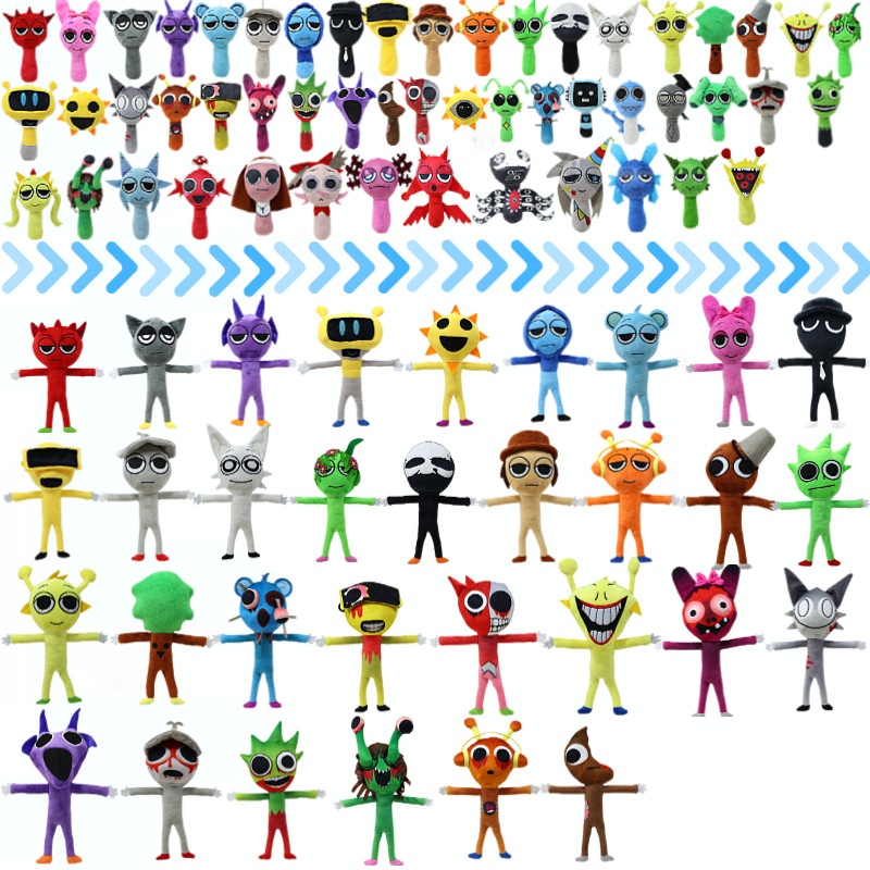 Product Sprunki Plush Rhythm Box Game Peripheral Plush Toy Incredibox Doll