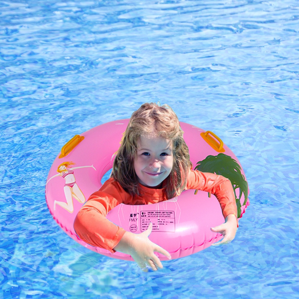 SSpecial Price Pvc Inflatable Children Swimming Ring70cm Baby With Handle Swimming Ring Baby Inflatable Underarm Ring