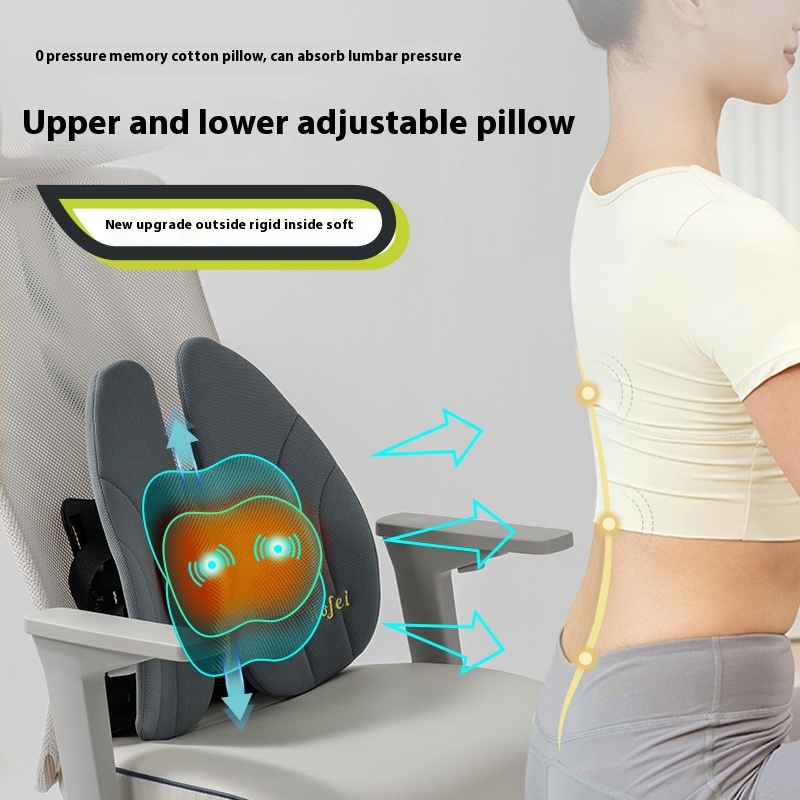 Ergonomic Office Chair Backrest Lumbar Support Lumbar Cushion For Long-term Sitting