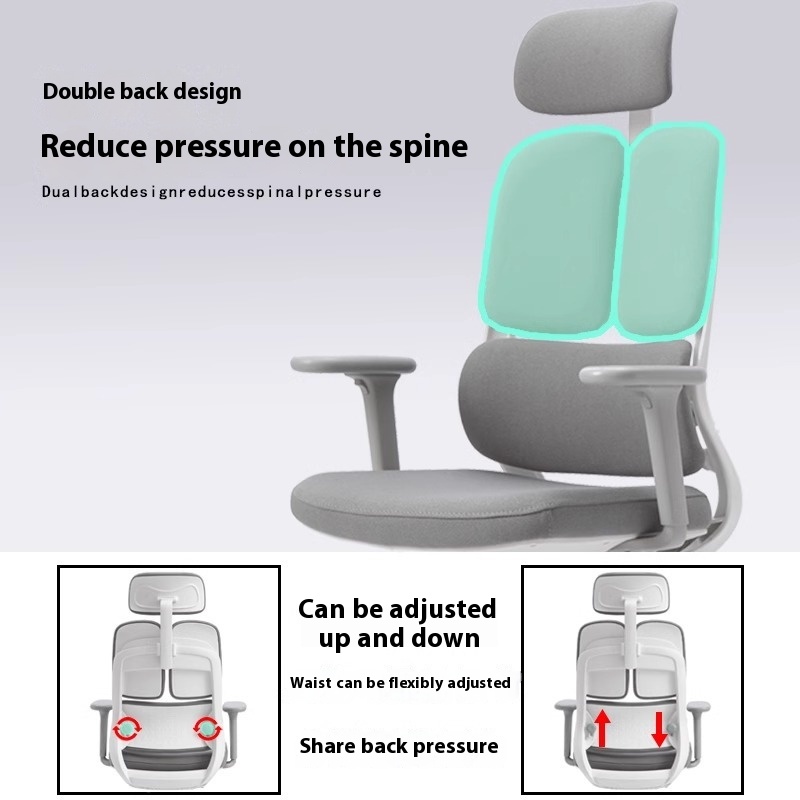 Ergonomic Chair Computer Chair Office Reclining Conference Office Chair Home Comfortable Long-term Sitting Waist Study Chair