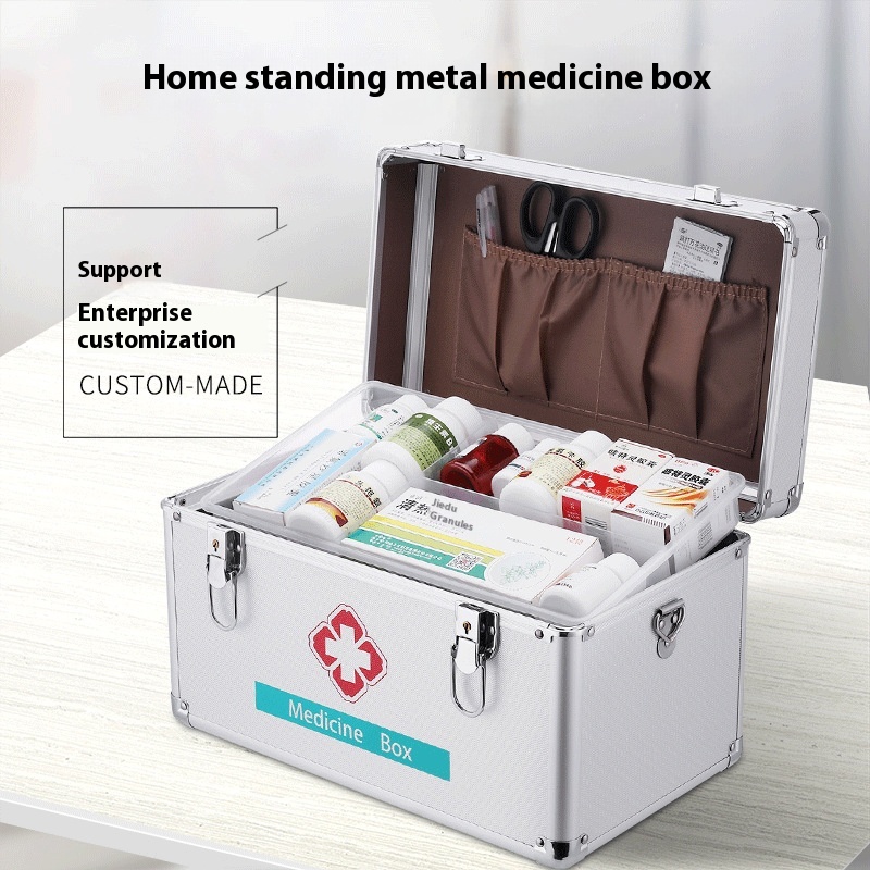 Medicine Box Household Large Capacity Medical Home Emergency First Aid Kit Suit With Medicine Full Set Storage Box