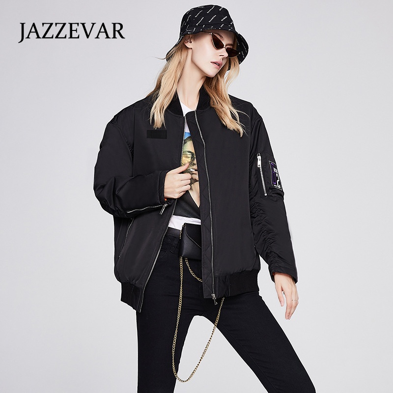 Jiazehua Autumn And Winter Design Niche Popular Jacket Female All-match Casual Pilot Jacket