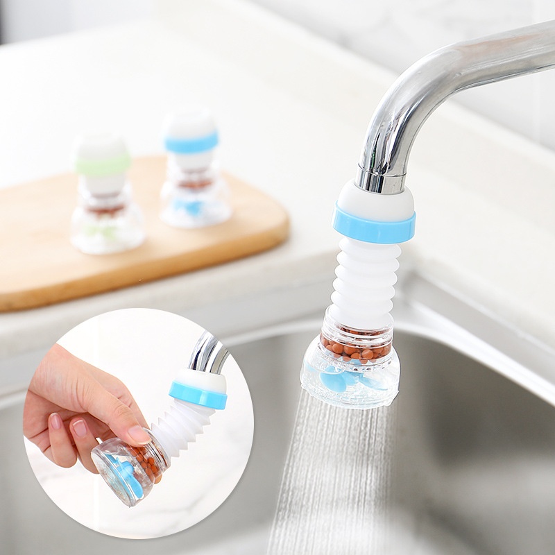 Household Faucet Filter Splash-proof Shower Bathroom Rotatable Faucet Extender Kitchen Plastic Water Saver