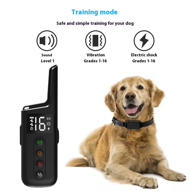 Pet Dog Surround Electric Shock Column Strong Electronic Training Collar Intelligent Remote Control Dog Training Device Anti-barking And Anti-barking Device