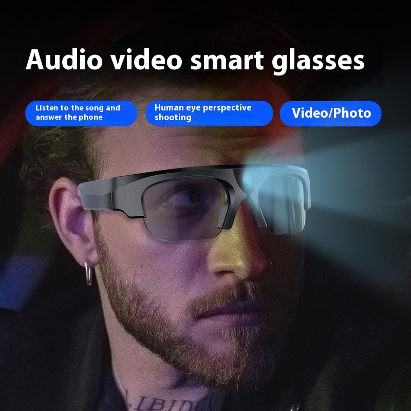 Sports Sunglasses Camera Running Ride Listening To Songs Smart Glasses Bluetooth Headset