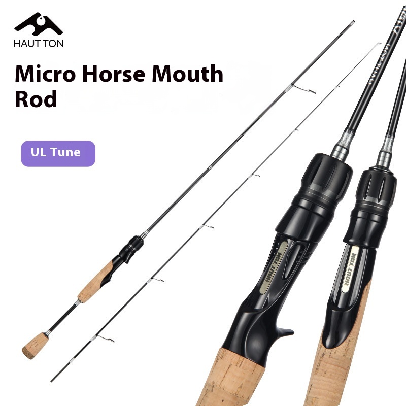 Haoton Carbon Cork ULLure Rod1.35m Micro-object Rod Makou White Stripe Fishing Rod Makou Shangxing Fishing Rod