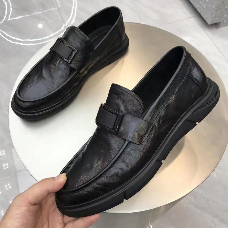 Autumn Men's Shoes,Slip-on Shoes,Breathable And Versatile Casual Leather Shoes,Men's Driving Shoes