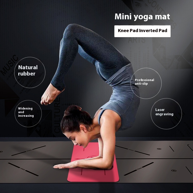 PUNatural Rubber Super Non-slip Flat Elbow Support Sports Portable Yoga Support Small Square Handstand Mat Rich Auxiliary Mat