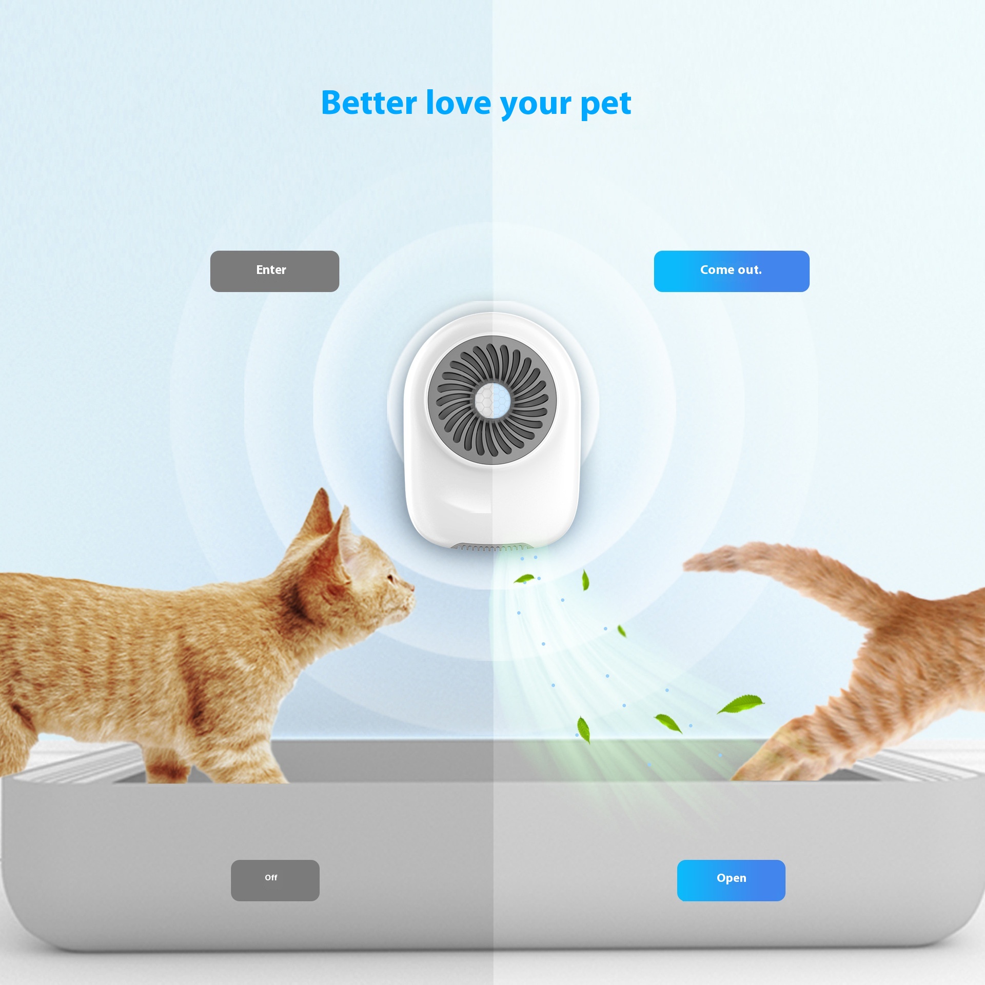 Mini Cat Litter Ozone Disinfection Deodorization Air Freshener Deodorizer Odor Purifier