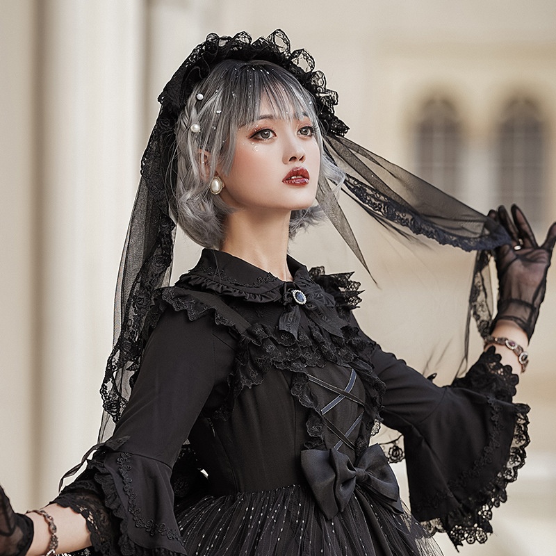 『Veil』Jinjinyuan Romantic And Beautiful Bride Charming Girl Lolita Headdress