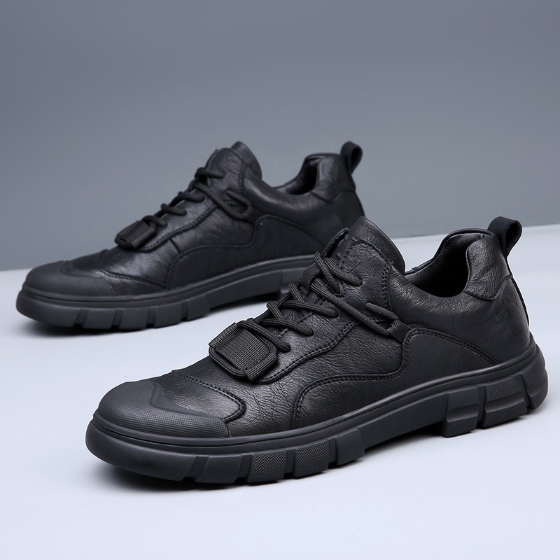 Spring Men's Shoes Genuine Leather All-matchy Sports Casual Leather Shoes Men's Outdoor Hiking Shoes