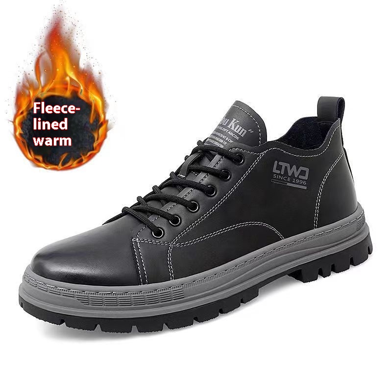 Martin Boots Men's British Work Boots Autumn And Winter Leisure Low-top Short Boots Leisure Shoes Leisure Work Shoes