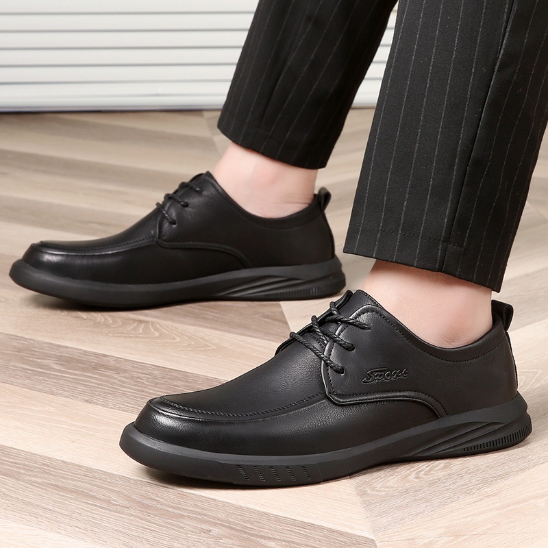 Autumn Men's Shoes Breathable Genuine Leather Business Casual Leather Shoes Men's Korean Version Single Shoes