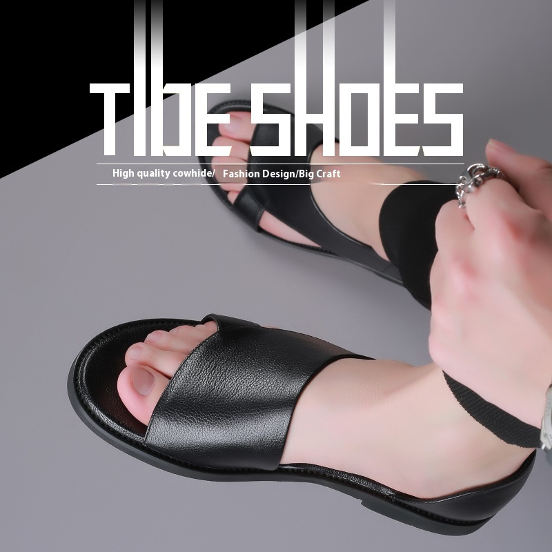 Summer Vietnamese Slippers Men's Outdoor Wear Genuine Leather Beach Shoes Men's Leather Sandals Large Size48 Men's Shoes