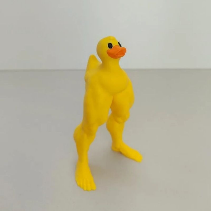 Creative Muscle-Leg Duck Statue-Resin Craft Duck Figurine For Entryway And Home Desktop Decoration