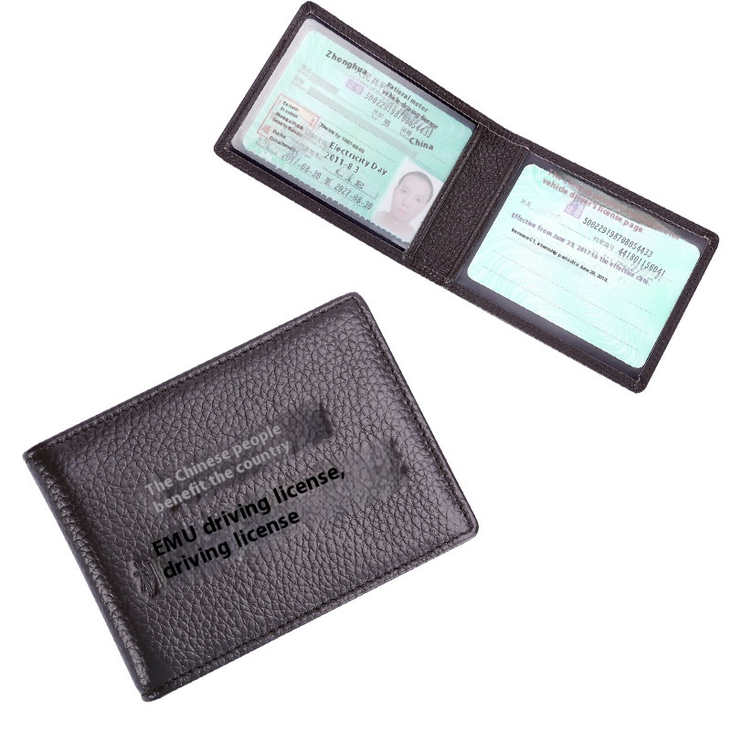 Simple Version Of Genuine Leather Driver's License Leather Case Top Layer Cowhide Driving License Cover Ultra-thin IDCard Holder Fashion IDBag