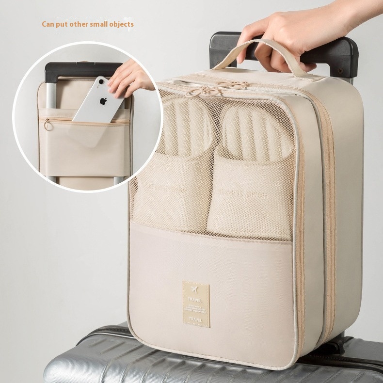 Outdoor Travel Storage Shoe Bag Large Capacity Portable Waterproof Thickened Fashionable Three-Layer Storage Shoe Bag