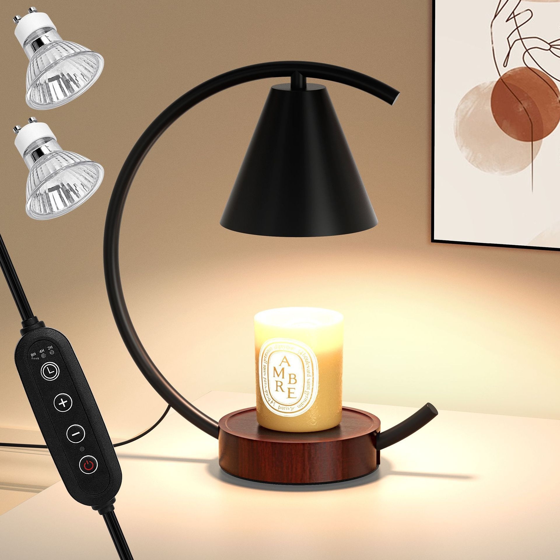 LEDTable Lamp Bedside Advanced Bedside Simple Decorative Table Lamp Dimmable Atmosphere Aromatherapy Wax Melted Lamp