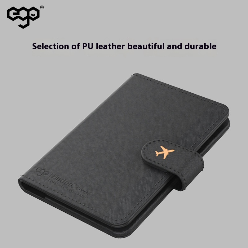 EGOAnti-lost Passport Holder Multi-function Overseas Travel Ticket Holder Identification Card Bag Global Positioning Tracking Storage Case