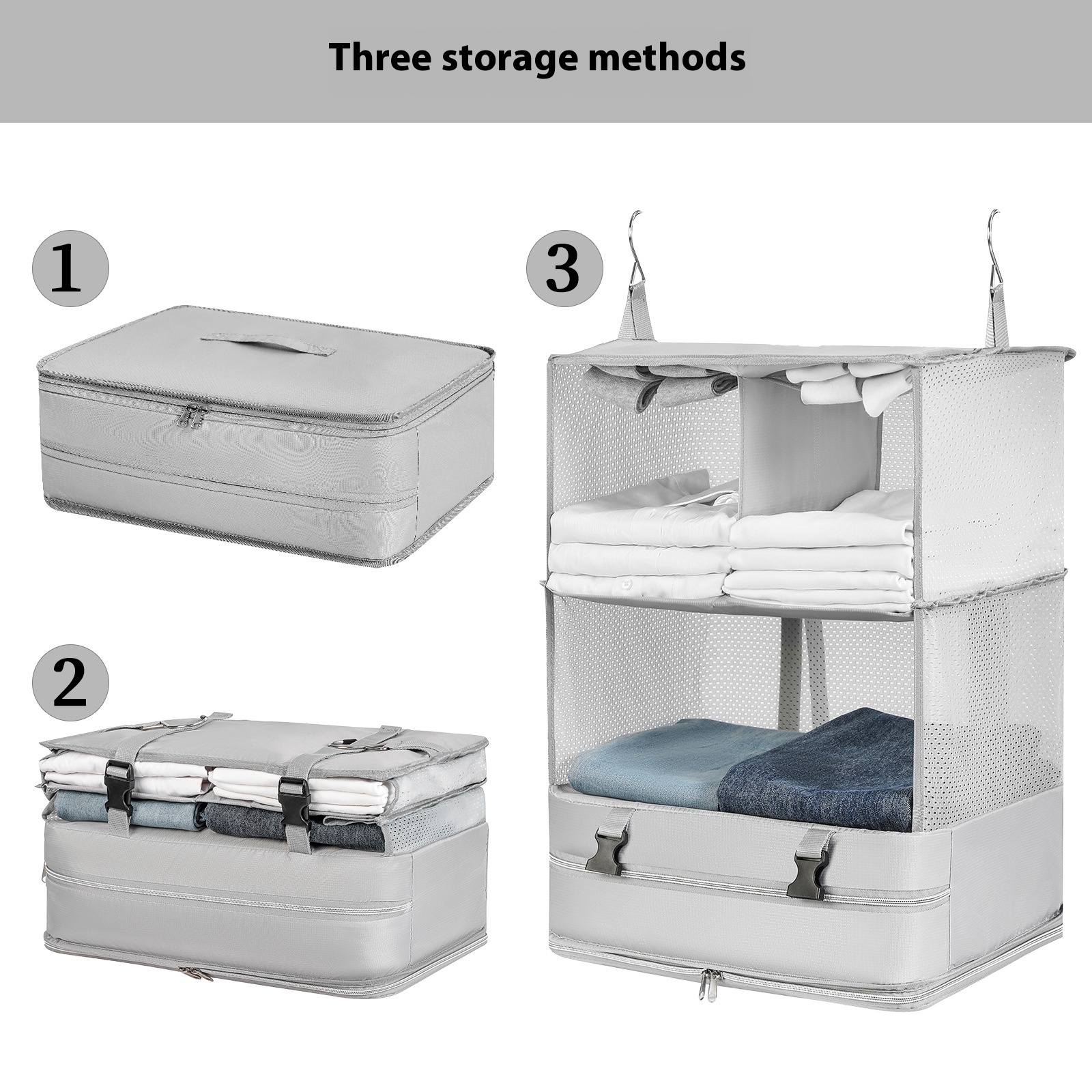 Outdoor Travel Storage Hanging Bag Luggage Multifunctional Storage Bag Wardrobe Hanging Clothes Storage Bag