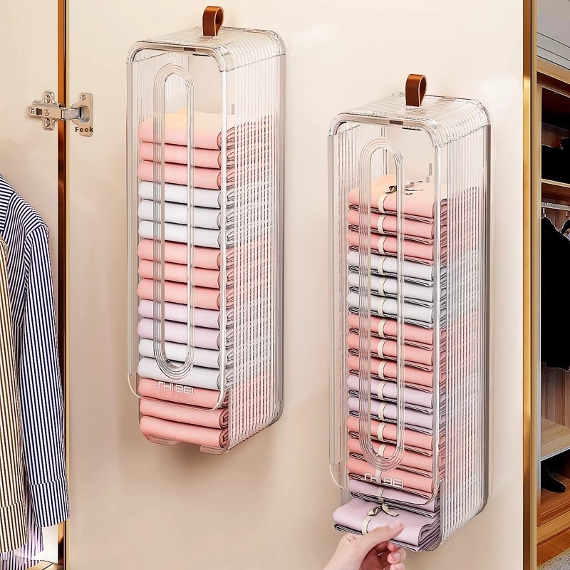 Underwear Storage Box Household Underwear Storage Artifact Punch-free Wall Hanging Storage Socks Storage Box