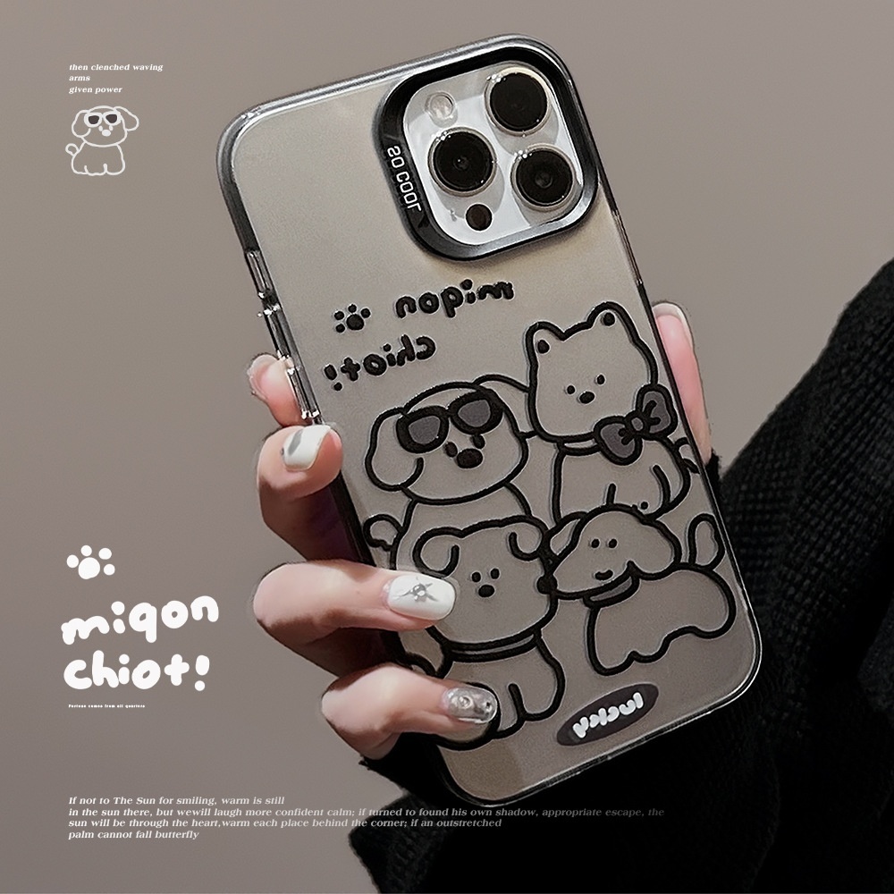 Applicable To IPhone14 Pro Dog Photo Max Mobile Phone Case12 Apple13 Anti-fall11 Sweet Cartoon15 Laser