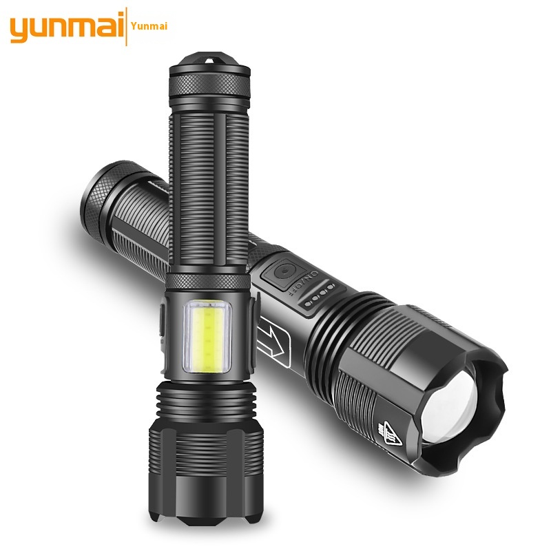 XHP50 Flashlight Zoom Power Display USBRechargeable Bright Flashlight P70 Flashlight