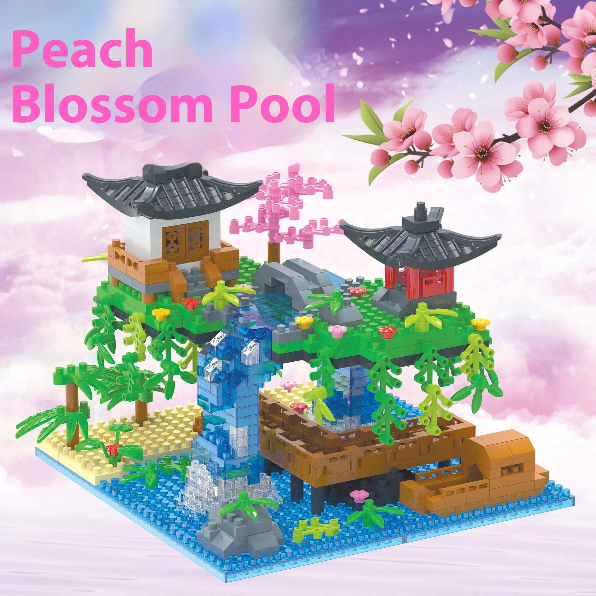 Compatible With Lego Taohuatan Micro-drilling Building Blocks For Adults,High-difficulty Girls Series,Building Models,Educational Assembly Toys