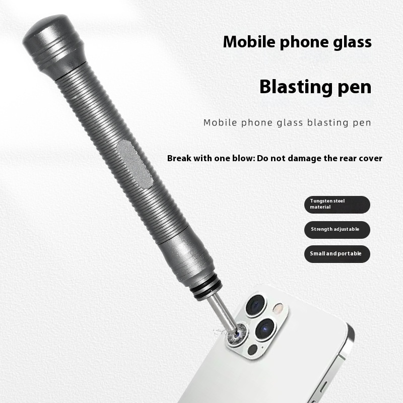 Suitable For Apple Mobile Phone Back Cover Glass Frame Disassembly Blasting Pen Camera Glass Shattering Tool Breaker