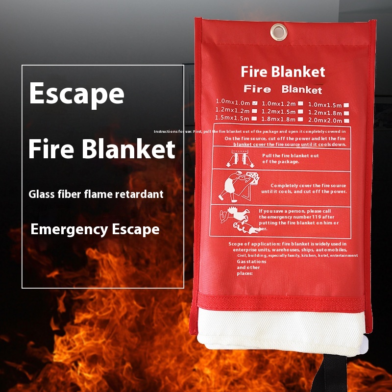 Huanyu Brand Bagged Fire Blanket/Fire Blanket Escape Blanket Fire Certification1/1.5/1.8/2 M