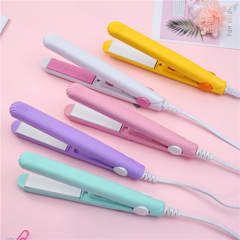 Hair Straightener Women's Small Splint Ceramic Curling And Straightening Dual-use Hair Straightening Iron Mini Dormitory Portable Gift Curling Iron Foreign Trade