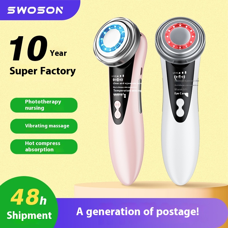 Beautytrument Home Facial Rejuvenation Radio Frequency Beautytrument Red And Blue Cleansing Rejuvenation Lifting Facial Beauty Introductiontrument