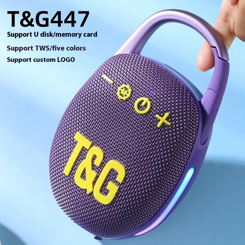TG447 Outdoor Sports Bluetooth Speaker Card Portable Audio Bluetooth Heavy Subwoofer CLIP4 Audio