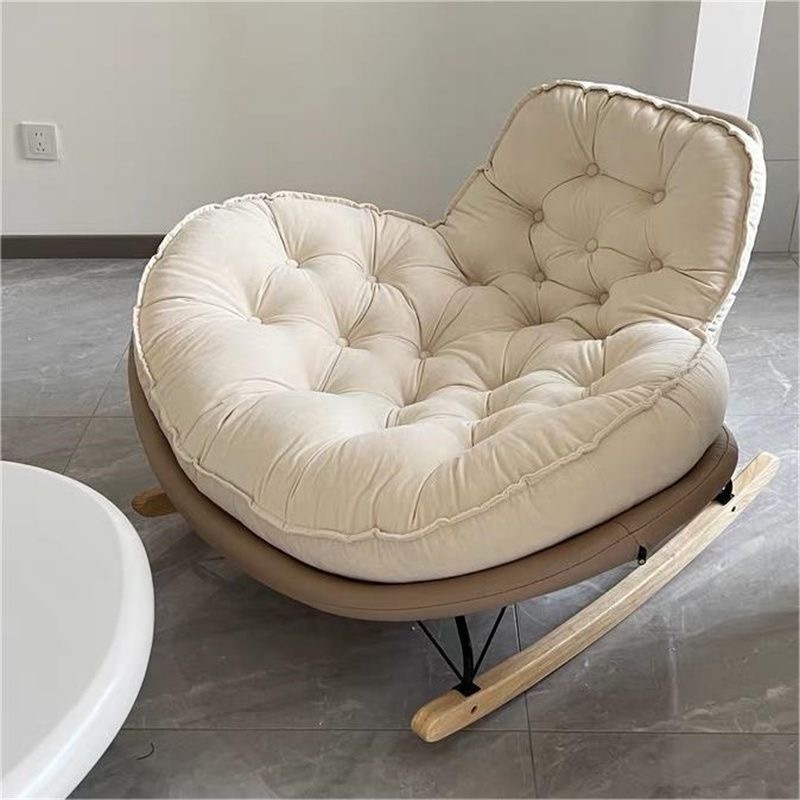 Simple Lazy Rocking Chair Can Sit Or Lie On The Balcony Sofa Chair Lunch Break Living Room Home Single Leisure Recliner