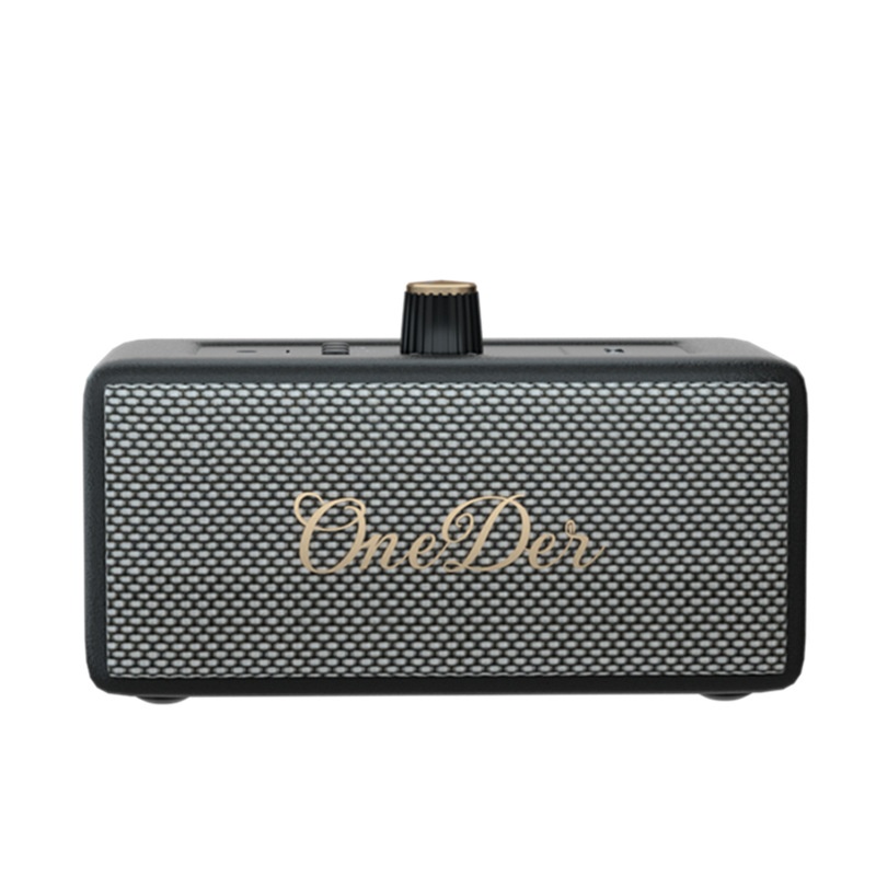D3 High Volume Bluetooth Speaker30 WSubwoofer Stereo Retro Leather Wireless Card Bluetooth Stereo