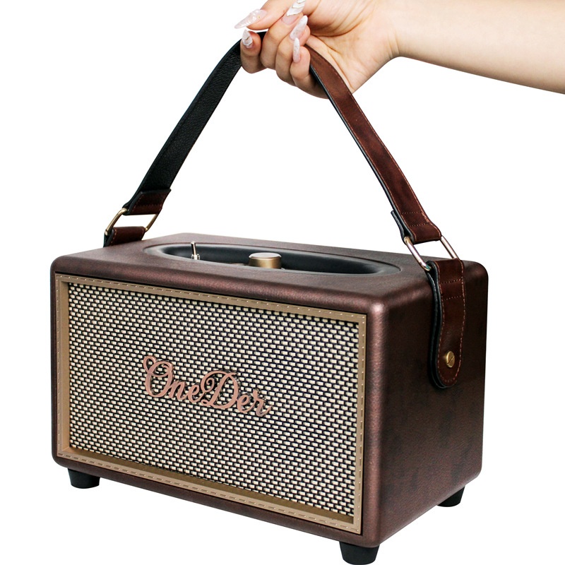 Retro Bluetooth Speaker Portable Outdoor Portable Subwoofer Card Bluetooth Audio