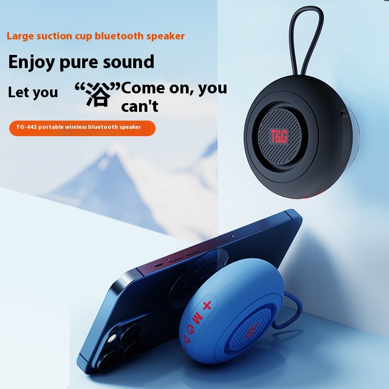 TG442 Large Suction Cup Bluetooth Speaker Bathroom Wireless Heavy Subwoofer Outdoor Mini Bluetooth Small Stereo