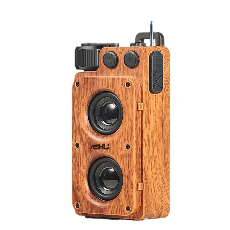 Retro Bluetooth Speaker Nostalgic Portable Mini Subwoofer Radio Stereo Bluetooth High Color Value