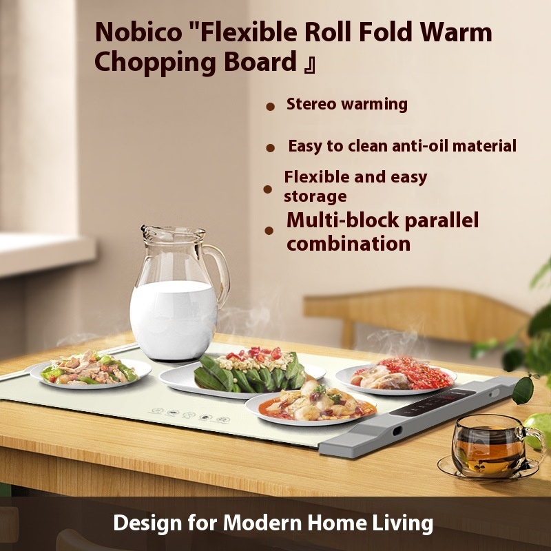 Nobik Silicone Warm Vegetable Board Household Splicingulation Table Food Heatingulation Pad×2